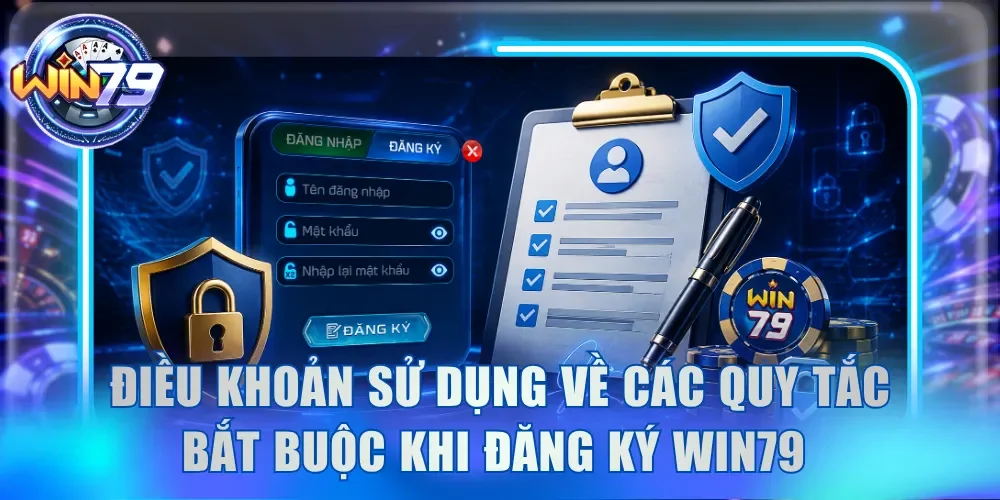 Điều khoản sử dụng về các quy tắc bắt buộc khi đăng ký Win79 