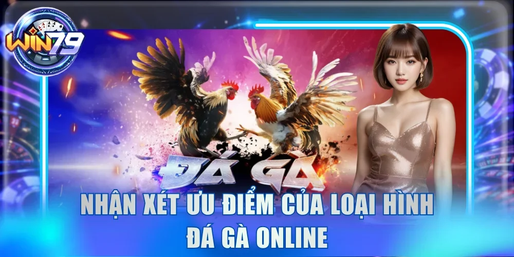 Đá Gà Win79 - Xem Trận Đấu Full HD, Bình Luận Tiếng Việt 2 Nhận xét ưu điểm của loại hình đá gà online