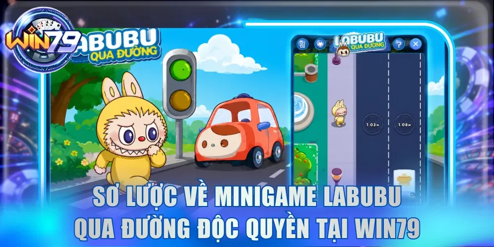 Labubu Qua Đường - Vượt Làn Rinh Hũ Tiền Tỷ Tại Win79 2 Sơ lược về minigame Labubu qua đường độc quyền tại Win79