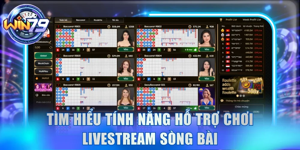 Live casino Win79 - Tận Hưởng Sòng Bài Thượng Lưu Top 1 4 Tìm hiểu tính năng hỗ trợ chơi livestream sòng bài