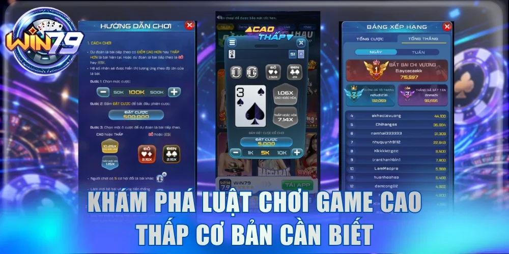 Khám phá luật chơi game Cao Thấp cơ bản cần biết