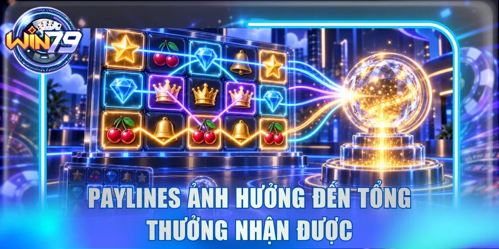 Paylines ảnh hưởng đến tổng thưởng nhận được