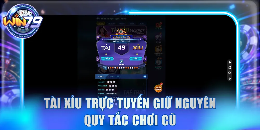 Tài Xỉu trực tuyến giữ nguyên quy tắc chơi cũ